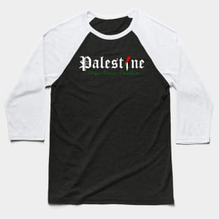 Palestine Hope Peace Freedom Baseball T-Shirt